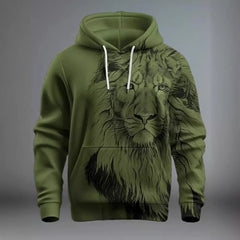 Fashion Brand mens Lion's hoodie Head 3D Hoodie Fashion Men And Women