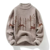 Autumn And Winter Half Turtleneck Sweater Men's Korean Style