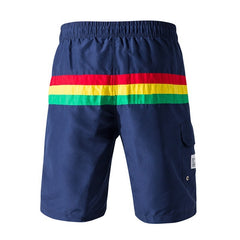 Home casual pants striped printed beach pants