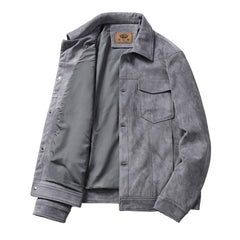 Spring Men's Thin Suede Jacket