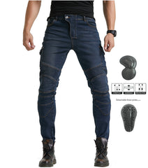 Kevlar Motorcycle Jeans Men And Women High Elastic Racing Pants