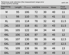 Men's Winter New Elastic Waist Down Wadded Trousers