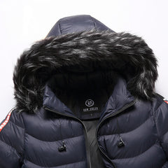 Autumn and winter men's Korean style hooded padded coat
