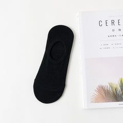 Silicone anti-slip breathable invisible cotton socks