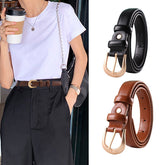 Women's Belt Brown Belt Casual Simple All-matching Jeans Ornament Pant Belt