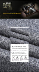 Autumn And Winter Woolen Coat Overknee Long Double Breasted Oblique Pocket