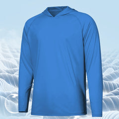 Outdoor UV-proof Fishing Long Sleeve Hooded Thin Top Protection