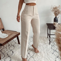 Women's Casual Fashion Straight Leg Pants