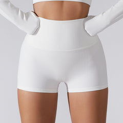 High Waist Abdominal Fitness Tight Shorts