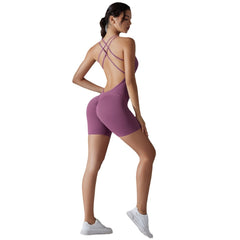 Shaping One-piece Shorts Yoga Clothes One-piece Belly Contracting