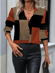 Women's Spring Summer Long Sleeve Casual Shirt