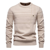 European Size Men's Round Neck Pullover