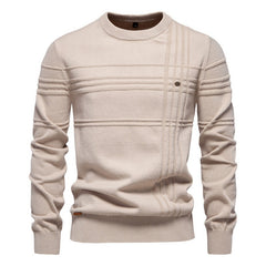 European Size Men's Round Neck Pullover