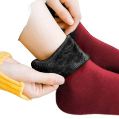 Snow Socks Women's Winter Thickening And Velvet Warm In Tube
