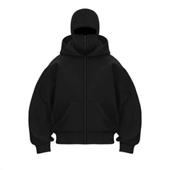 New European And American Autumn Spring Hooded Loose Cardigan Baseball Uniform Men