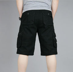Men's Tooling Big Pocket Beach Casual Cotton Shorts