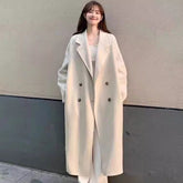 Mid-length Cashmere Coat Women's Casual Thickening