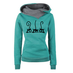 Lapel Logo Print Hooded Personalized Sweater