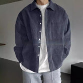 Men's Corduroy Long-sleeved Casual Shirt