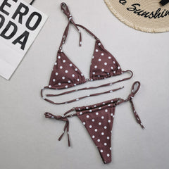 Swimwear Women's Bikini Digital Printed Double-sided Material