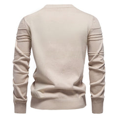 European Size Men's Round Neck Pullover