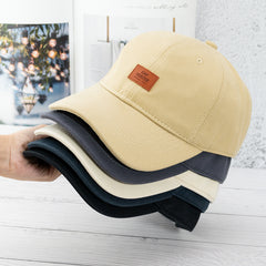 Men's And Women's Fashionable And Simple Cotton Soft Top Baseball Hat