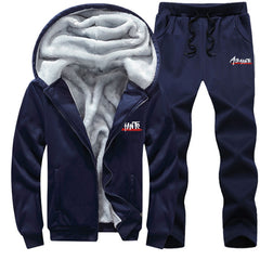 Fleece-lined Casual Sports Suit Autumn And Winter