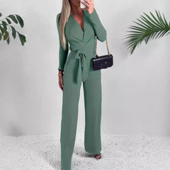 Women's Fashion Personality Solid Color Jumpsuit
