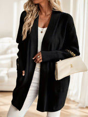 Women'S Cozy Knit Cardigan - Long Sleeve