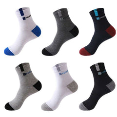 Men's Fashion Sports Breathable Sweat-absorbing Mid-calf Cotton Socks