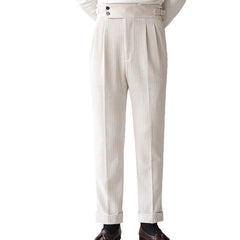 Autumn Corduroy Suit Pants Men's Straight