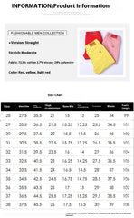 Slim Fit Straight Men's Personality Colored All-matching Stretch Casual Pants