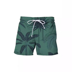 Summer Japanese Banana Leaf Beach 3D Digital Printing Beach Pants Men's Casual Shorts