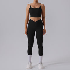 High Waist Tight Yoga Workout Clothes Sports Suit Women