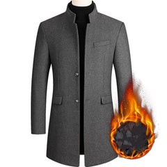 Men's Wool Coat Medium Length Leisure Suit