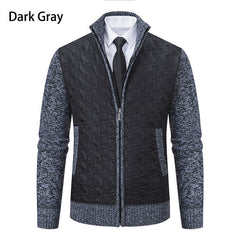 Men's Sweater Jacket Men's Coat Stand-up Collar Slim Fit Casual Fashion Knitwear