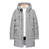 Plus Size Keep Warm Men's Thick Mid-length Cotton-padded Jacket