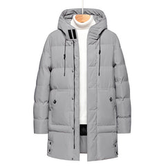 Plus Size Keep Warm Men's Thick Mid-length Cotton-padded Jacket