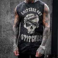 Men's Plus Size Sleeveless Vest 3D Retro Printed Fashion