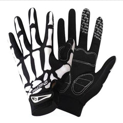 Sports outdoor full finger skull riding gloves