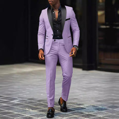 Men's Business Casual Suit Coat Trouser Suit