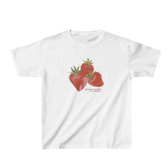 Short-sleeved Street Casual Round Neck Strawberry Printed T-shirt Top