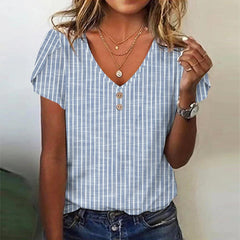 Summer Stripes Casual Style Top For Women