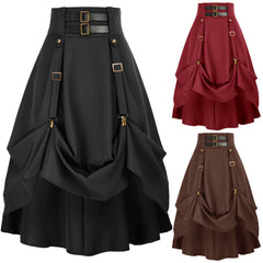 Medieval Costume Women's Steambeer Festival Punk Skirt