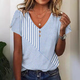Summer Stripes Casual Style Top For Women