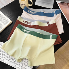 Simple Letter Men's Underwear Cotton Antibacterial Breathable Boxers