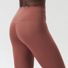 Small Wave Yoga Pants Plus Size Lycra Milk Leather Tight Trousers For Women