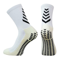 Men's Mid-calf Athletic Socks Socks For Running Non-slip Silicone Thickened