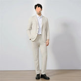 Gentleman Banquet Business Thin Casual Ice Silk Suit