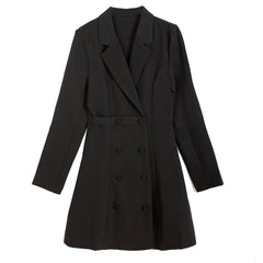 Long Sleeve Suit Female A- Line Dress